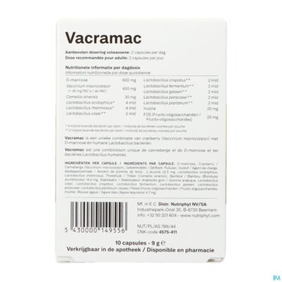 Vacramac 10 caps 10 nutriphyt-2